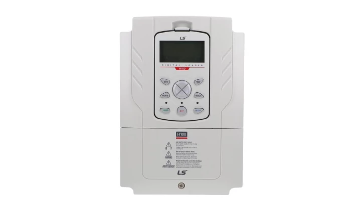 Przemiennik częstotliwości LSIS serii H100 (HVAC) 2,2kW 3x400V AC filtr EMC C3 klawiatura LED LSLV0022H100-4COFN