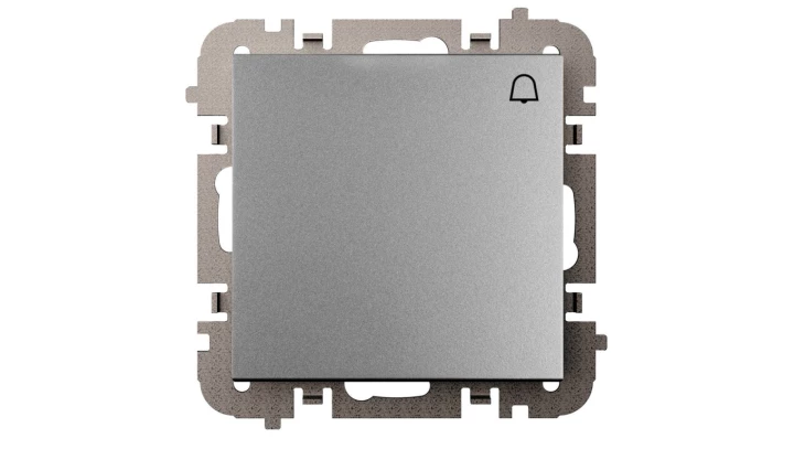 Vestra Łącznik zwierny dzwonek bez ramki podtynkowy IP20 srebrny 3814-16