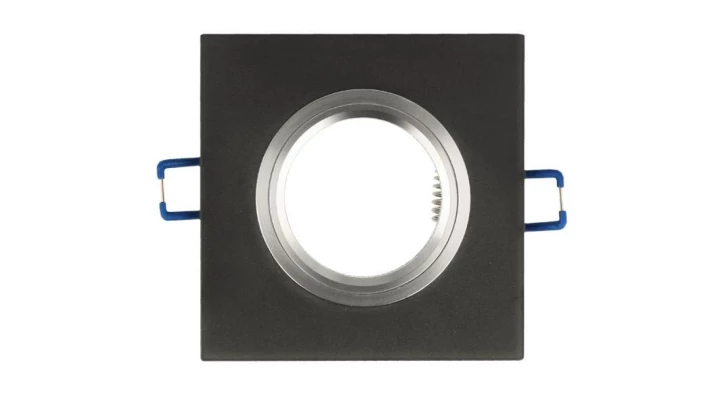 LED line Oprawka szklana oczko kwadrat czarna 90x25x10mm mrożona GLIKKA 5 lat gwar.