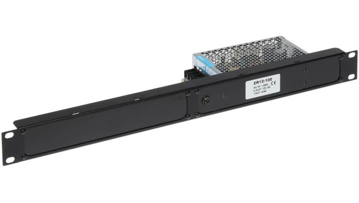 Wysokiej jakości profesjonalny zasilacz impulsowy z regulacją, 12V 8,5A 100W, Rack 19” 1U, ZR12-100