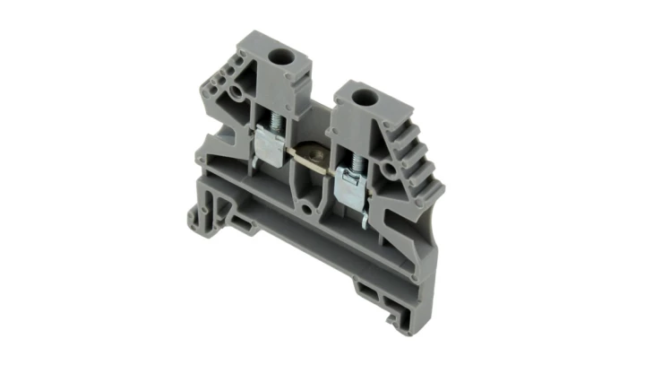 Złączka szynowa 2-przewodowa 4mm2 szara ER4GREY