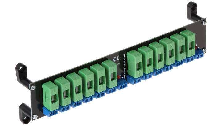 Dystrybutor zasilania (łączówka, rozgałęźnik) 2-we/2x6-wy max.24VDC 5A bezpiecznik 12x1A LZ-12/R