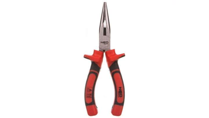 Szczypce wydłużone proste 1000V 160 mm VDE CrV, polerowane 01-063