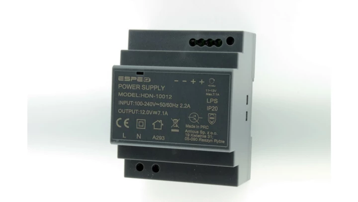 Zasilacz na szynę DIN 12V 7,1A 90W HDN-10012 ESPE