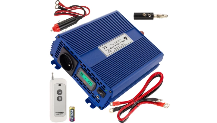 Przetwornica napięcia 12 VDC / 230 VAC ECO MODE SINUS IPS-1000S PRO 1000W