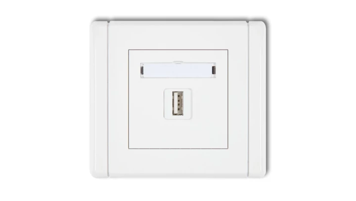 FLEXI Ładowarka USB pojedyncza 5V 2A biały FCUSB-3 GN-FL-78-01-00-00-00