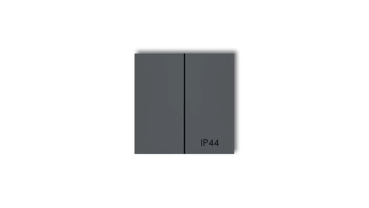 Klawisze podwójne do łączników IP44 (komplet dwóch sztuk) grafitowy mat 28MKLH-2 LA-MI-KL-02-28-00-00
