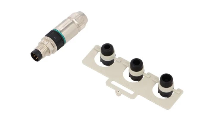 Złącze M8 męskie proste 4pin 32V 21021511405