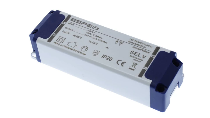 Zasilacz LED 24V 1,5A 36W ESPE LN3624CV