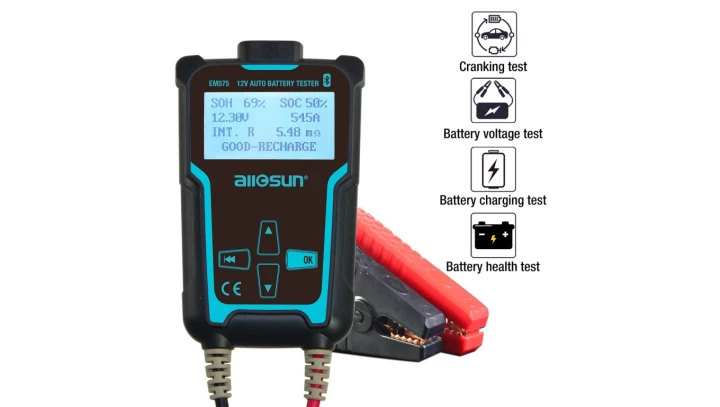 Tester analizator akumulatorów 12/24 V 2000 CCA