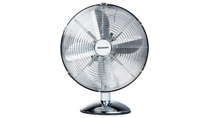 Wentylator biurkowy metalowy WT-7033N INOX 35W 4 śmigła 3 prędkości
