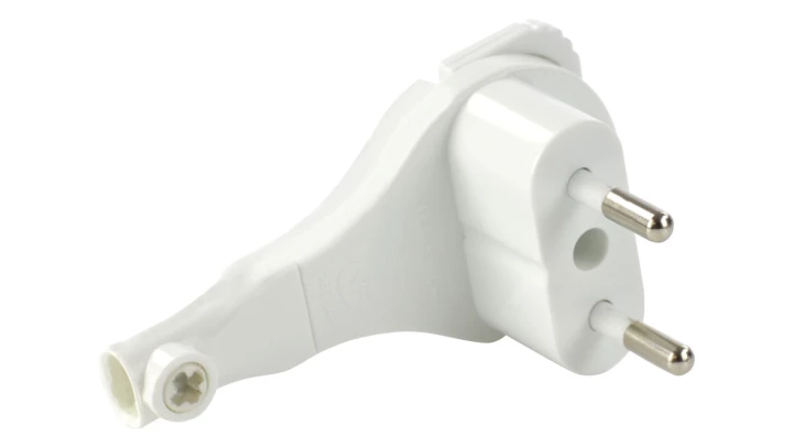 Wtyczka płaska biała 2P 16A WT-11P