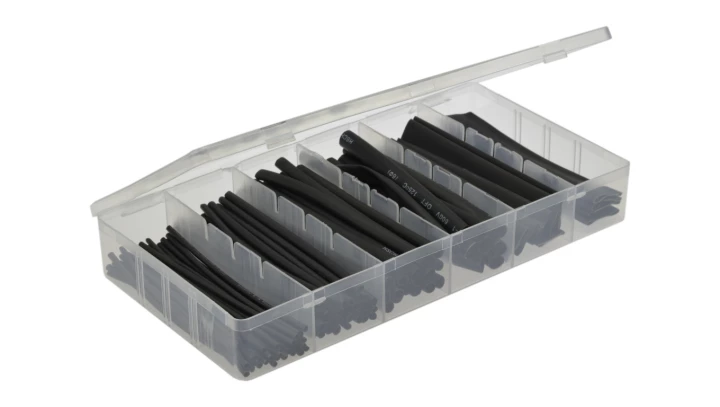 Zestaw rurek termokurczliwych CZARNE 10cm