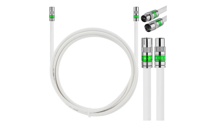 Kabel antenowy RTV IEC (wtyk / gniazdo) 5m HQ