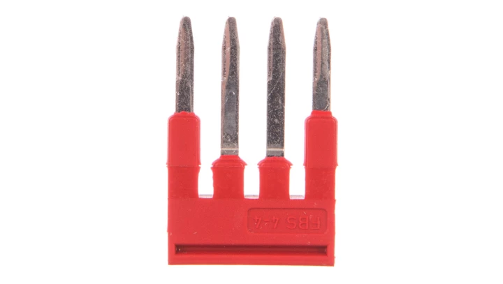 Mostek wtykany 4-biegunowy czerwony FBS 4-4 3030132 /50szt./