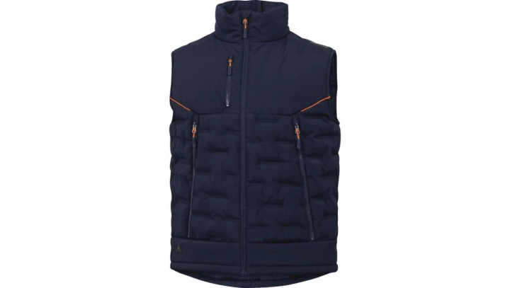 KAMIZELKA OCIEPLANA Z POLIESTRU Z 2 WARSTWAMI LAMINOWANYMI