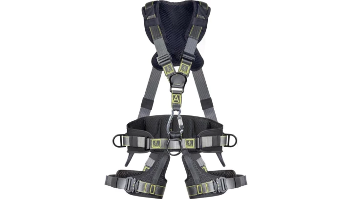 SZELKI DO ASEKURACJI Z PASEM BIODROWYM I PASAMI UDOWYMI - 5 PUNKTÓW ZACZEPOWYCH