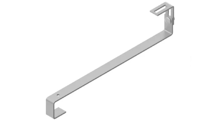 Uchwyt hakowy S50 regulowany: 500*30*4mm /dach skośny