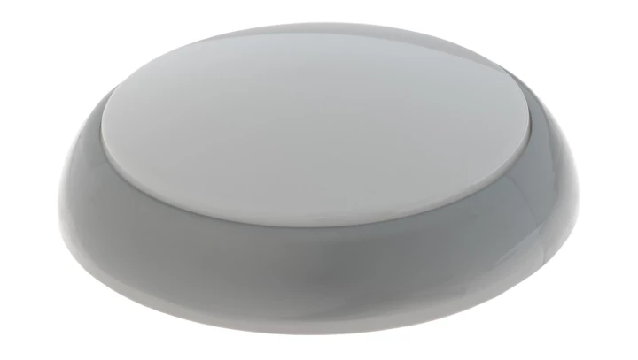 Oprawa KAJKO XL, E27, 75W, srebrna-polipropylen, klosz matowy-poliwęglan, IP44, IK10 A2900SR-MP