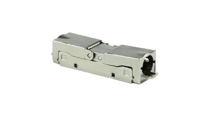 Łącznik kabla STP kat 6A, beznarzędziowy EM/FA-757K-C6A-BK