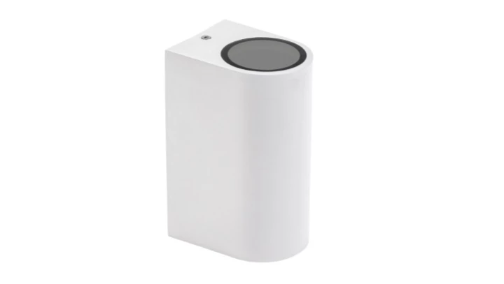Oprawa elewacyjna Parete GU10 x2 Dwukierunkowy kinkiet 250V IP54 150 x 73 x 95mm Biały