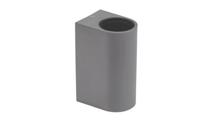 Oprawa elewacyjna Parete GU10 x2 Dwukierunkowy kinkiet 250V IP54 150 x 73 x 95mm Szary