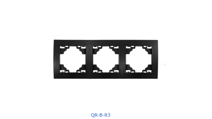 QUADRA RAMKA POTRÓJNA CZARNA