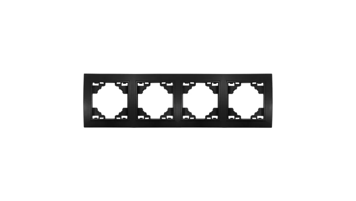 QUADRA RAMKA PLASTIKOWA POCZWÓRNA CZARNA