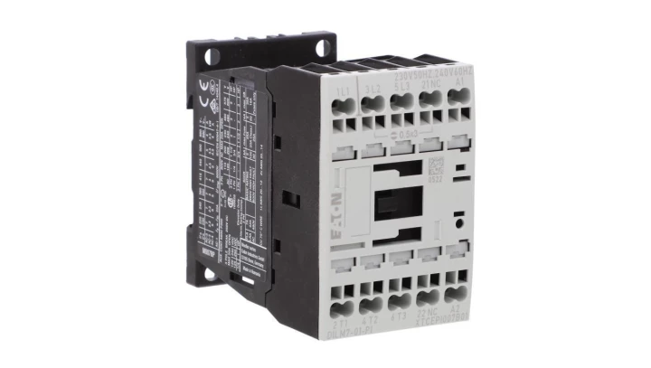 Stycznik mocy DILM7-01(230V50HZ,240V60HZ)-PI 3P 380 V 400 V 3 kW 1R 230 V AC Push-In 199224