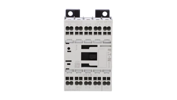 Stycznik mocy DILM9-01(24V50/60HZ)-PI DILM 3P 380 V 400 V 4 kW 1R 24 V AC Push-In 199236
