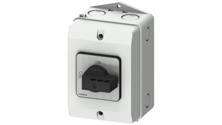 Rozłącznik główny w obudowie ekranowanej 3P 32A 11,5kW AC23A 400V styki pom wyprz 1Z 1R blokowanie w poz O i I 3LD2284-2GP21