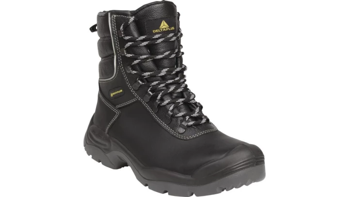 Trzewiki skórzane z podszewką z futerka poliamidowego rozmiar 47 czarne CADERS3NO47