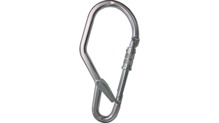 Zatrzaśnik z automatycznym blokowaniem z dużym otworem 58 mm oczko do mocowania otwierane na zapadkę ANTI AM027