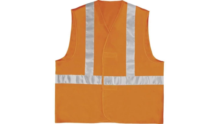 Kamizelka ostrzegawcza z poliestru z dwoma pasami - montaż szelkowy kl. 2 kolor pomarańczowy fluo rozmiar XXL CORP GILP4ORXX