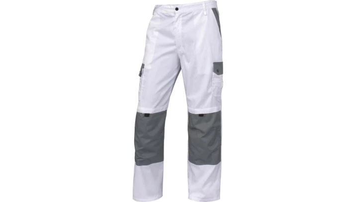 Spodnie malarskie z bawełny (60) i poliestru (40) 230 g/m? kolor biało-szary rozmiar 3XL CORP LATINBG3X