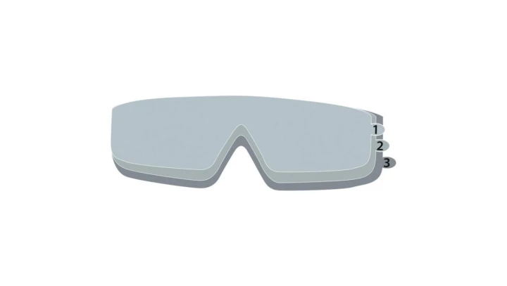 Opakowanie z 10 zestawami folii ochronnych do gogli kolor bezbarwny TETE FILMG