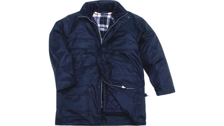 Kurtka 3 w 1 z poliestru powlekanego PVC z podpinką z poliamidu kolor granatowy rozmiar XXL CORP ISOLABLXX