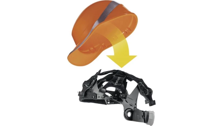 Opakowanie 10 więźb wymiennych do hełmu budowlanego baseball diamond v kolor szary rozmiar REGULOWANY TETE HARNE5