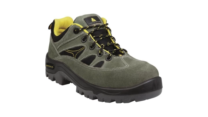 Półbuty z dwoiny welurowej i mesh podeszwa z dwuwarstwowego pu o zróżnicowanych gęstościach podnosek i wkładka kompozytowe kolor