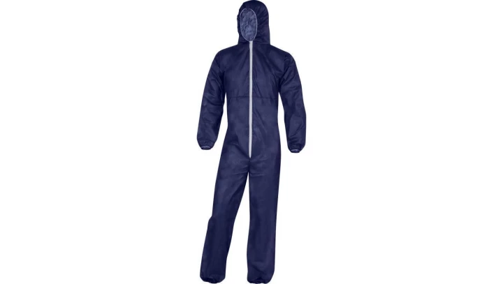 Kombinezon z kapturem z włókniny polipropylenowej kolor granatowy rozmiar XXL CORP PO109XX