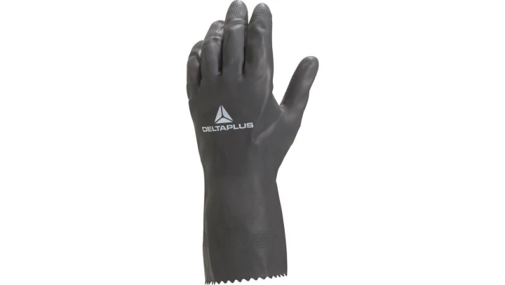 Rękawice z neoprenu połączonego z lateksem flokowane dł. 30 cm gr. 070 mm kolor czarny rozmiar 6/7 MAIN VE530BM06