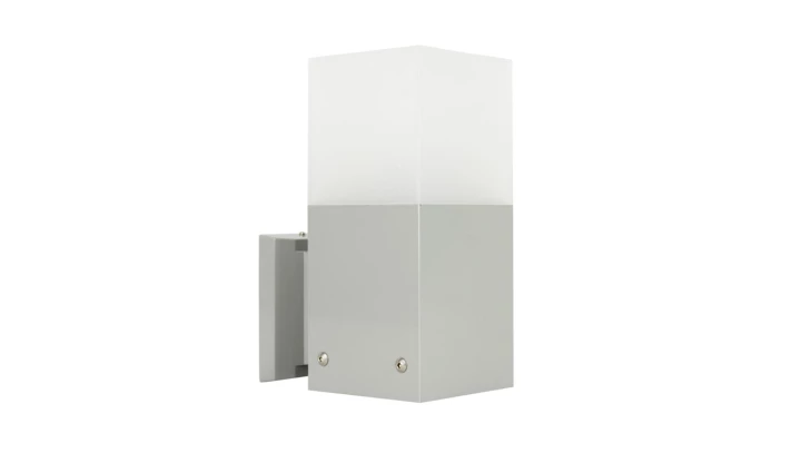 Kinkiet zewnętrzny Cube Max CB-MAX K AL, E27 max 20W, kolor srebrny, 0438621