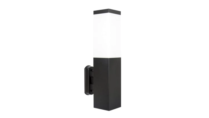 Kinkiet zewnętrzny Inox Kwadratowa SS802-A BL, E27 max 40W, kolor czarny 0438621