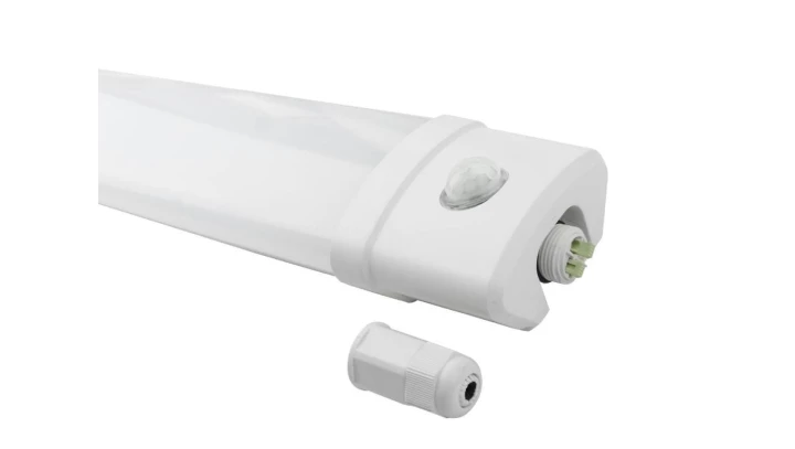 Oprawa liniowa hermetyczna LEDOM 30W 3600lm 120lm/w 4000K 65cm z czujnikiem PIR IP65 3 lata gwar.