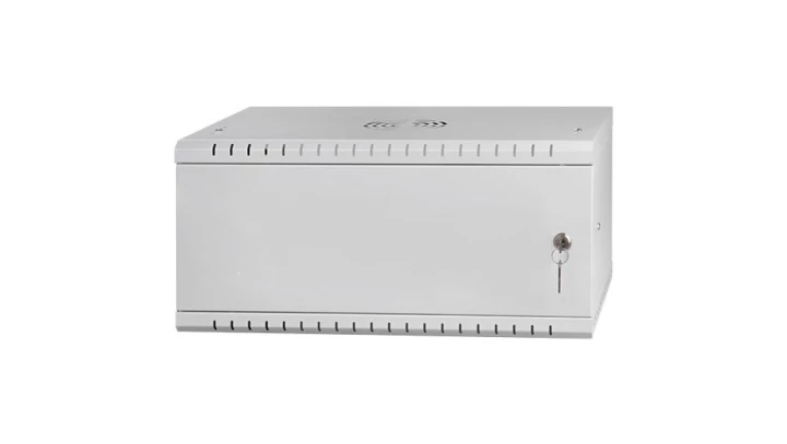 Szafa wisząca RACK 19 4U 350mm drzwi metalowe szara PRO