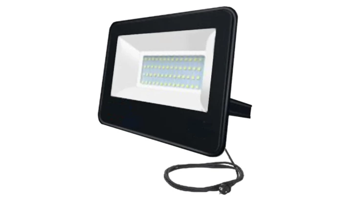 Naświetlacz LED SMD LLS050ALK 50W z 5m przewodem 6500K 4500lm IP54 16099