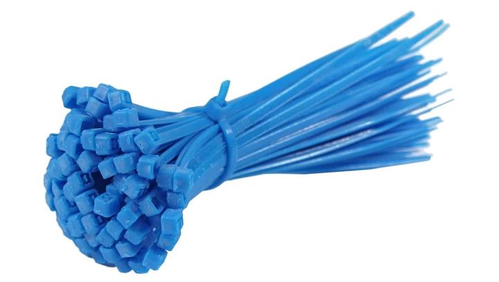 OPASKI ZACISKOWE KABLOWE TRYTKI NIEBIESKIE 2,5X100