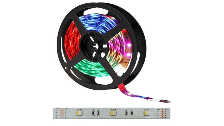 Taśma 12VDC 30 led 5050 4-chip RGBNW 1m ip20 rgb + dzienna neutralna RGB+4000K