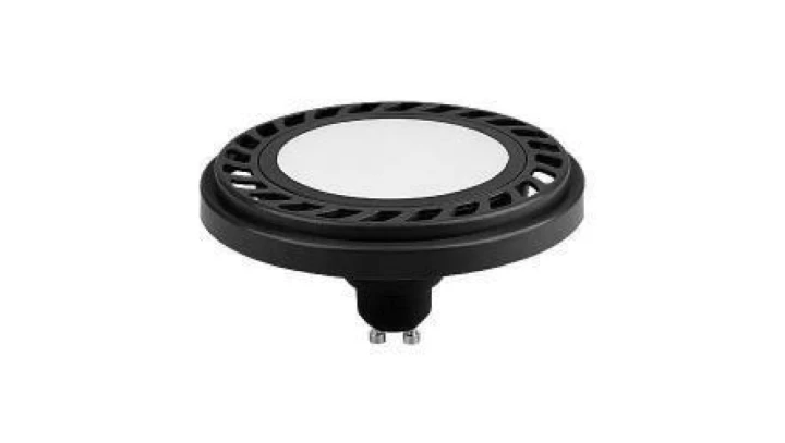 Żarówka ES111 gu10 led 9W WW Ściemnialna ciepła biała AR111 czarna obudowa B/WW 820LM
