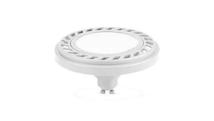 Żarówka ES111 gu10 led 9W WW Ściemnialna ciepła biała AR111 biała obudowa W/WW 820LM